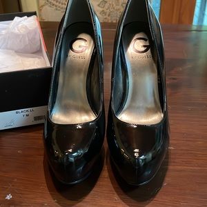 3 in guess patent leather heels